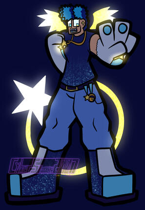 Detailed Full Body Drawing of Starry (one of my OCs)