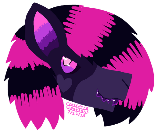 Simple Headshot Drawing of Prankster (one of my OCs). Terracapras are an open species by AirwaveCreature.