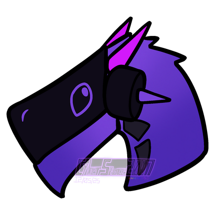 Headshot Drawing of CYBERNETIX as a Techno Dragon (from Dragonvale)