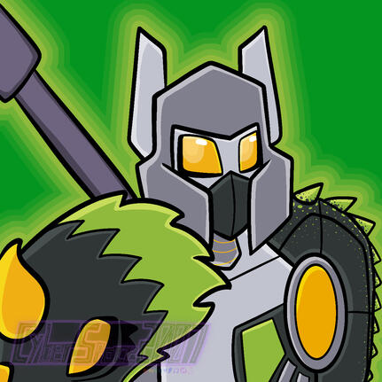 Detailed Headshot Drawing of Gigadect. OC belongs to event-horizon on ToyHouse.