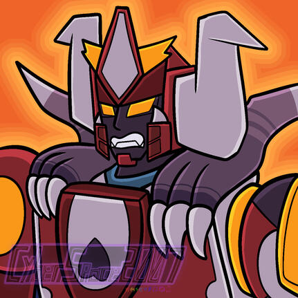 Detailed Headshot Drawing of Thermyutron. OC belongs to event-horizon on ToyHouse.