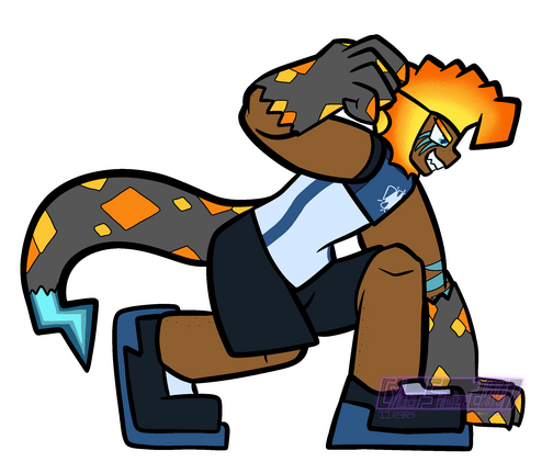 Full Body Drawing of Zapbolt (one of my OCs).