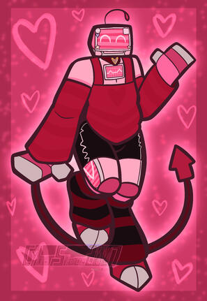 Detailed Half Body drawing of Shweetie (OC belongs to BorisVonShweet on ToyHouse)